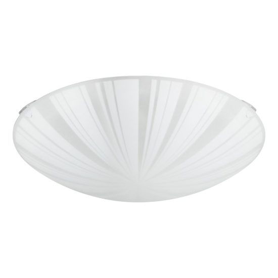 Eglo mars 1 plafoniera 25cm per cucina moderna bianca con decoro a raggi