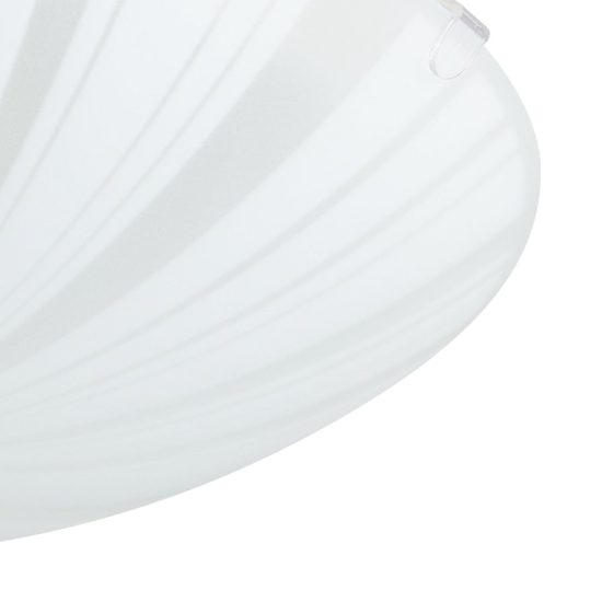 Eglo mars 1 plafoniera 25cm per cucina moderna bianca con decoro a raggi