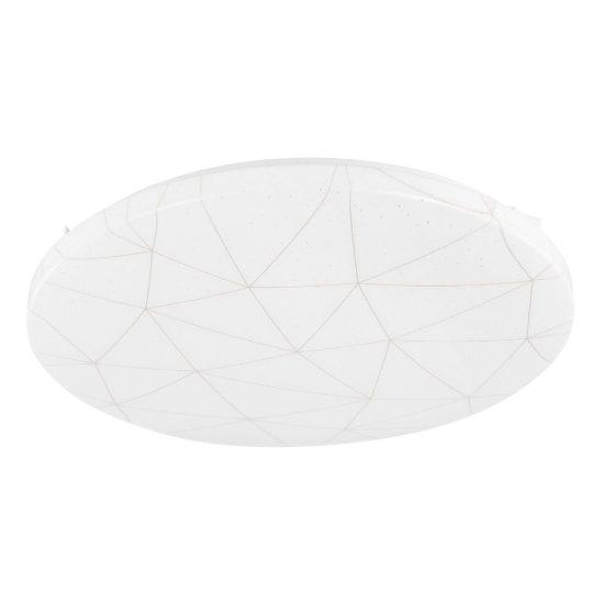 Eglo rende plafoniera led 19,5w 3000k 38cm per sala da pranzo moderna bianca e oro