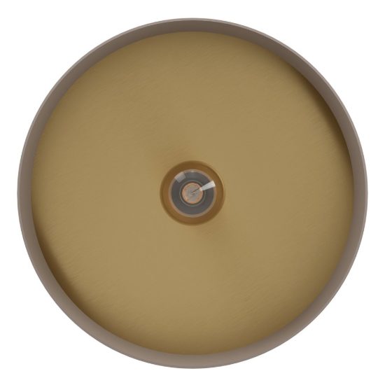 Eglo duaia plafoniera 42cm per camera da letto moderna taupe e legno