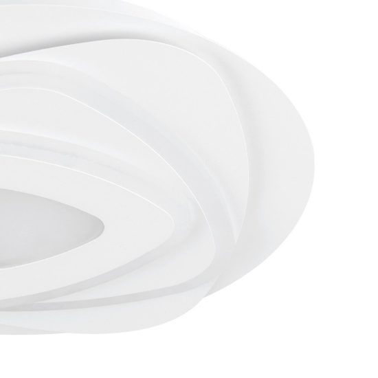 Eglo palagiano plafoniera led 14,7w 4000k 30cm per cucina moderna bianca