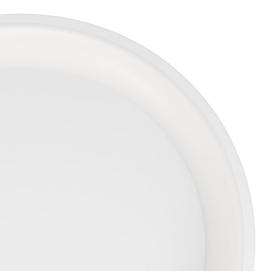 Eglo loretello plafoniera led 12w cct 2700k 6500k 35cm con telecomando per cucina moderna rotonda bianca