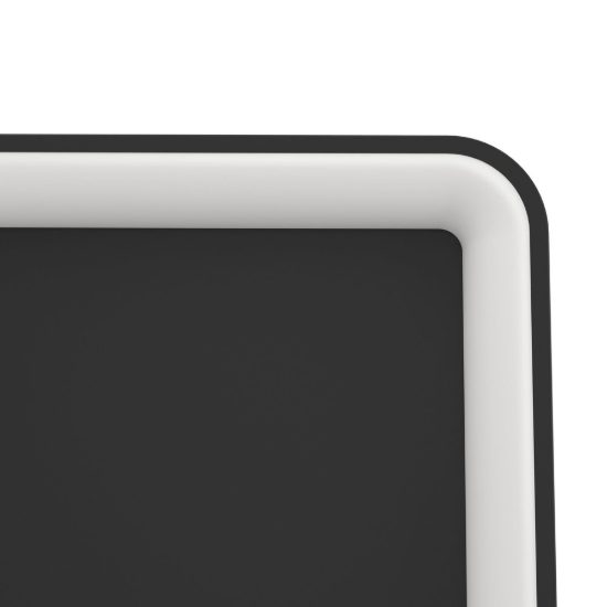 Eglo loretello plafoniera led 12w cct 2700k 6500k 35cm con telecomando per cucina moderna quadrata nera
