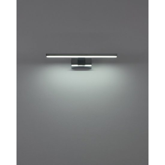 Eglo conettilla applique per specchio led 7w cct 3000k 6500k 40cm ip44 per bagno moderna cromo