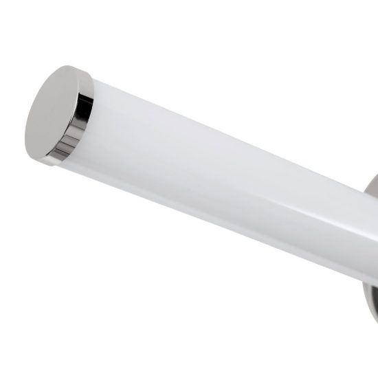 Eglo ramola applique per specchio led 7,5w cct 3000k 6500k 45cm ip44 per bagno moderna cromo