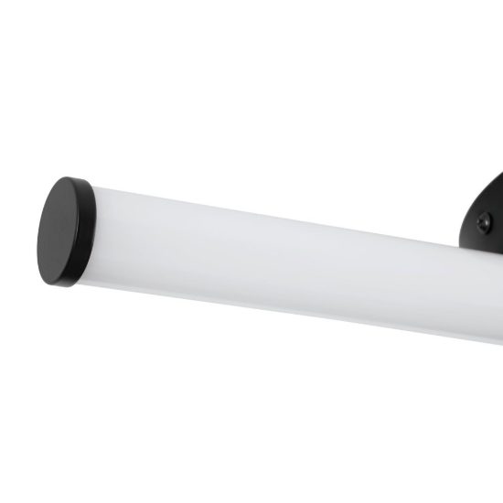 Eglo ramola applique per specchio led 7,5w cct 3000k 6500k 45cm ip44 per bagno moderna nera