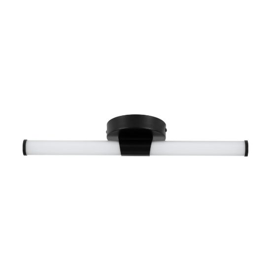 Eglo ramola applique per specchio led 7,5w cct 3000k 6500k 45cm ip44 per bagno moderna nera