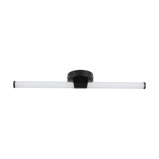 Eglo ramola applique per specchio led 11w cct 3000k 6500k 60cm ip44 per bagno moderna nera