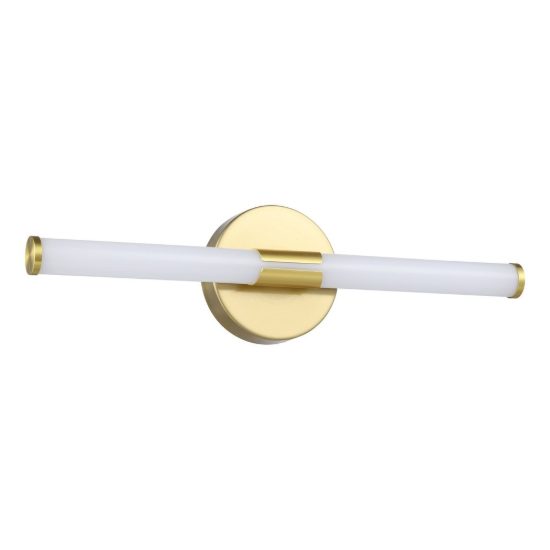 Eglo ramola applique per specchio led 7,5w cct 3000k 6500k 45cm ip44 per bagno moderna ottone