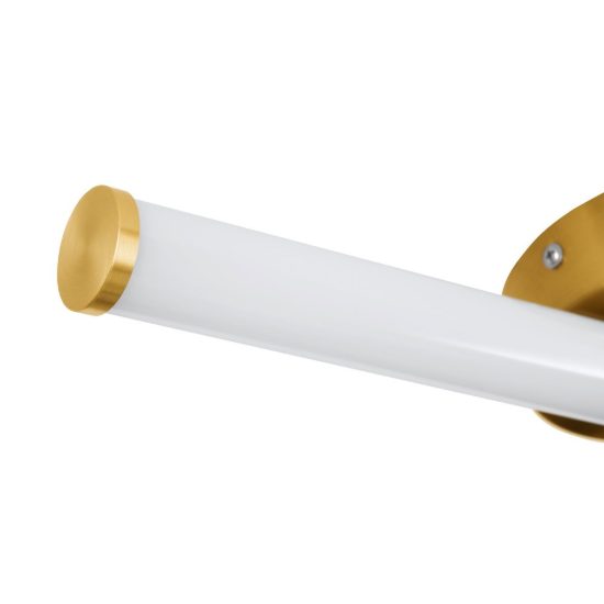 Eglo ramola applique per specchio led 7,5w cct 3000k 6500k 45cm ip44 per bagno moderna ottone