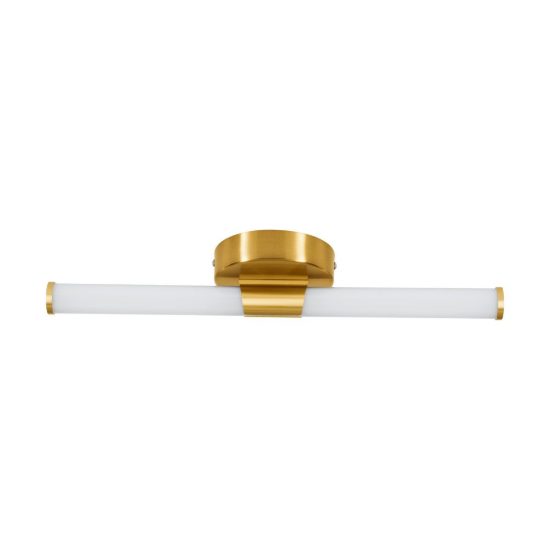 Eglo ramola applique per specchio led 7,5w cct 3000k 6500k 45cm ip44 per bagno moderna ottone