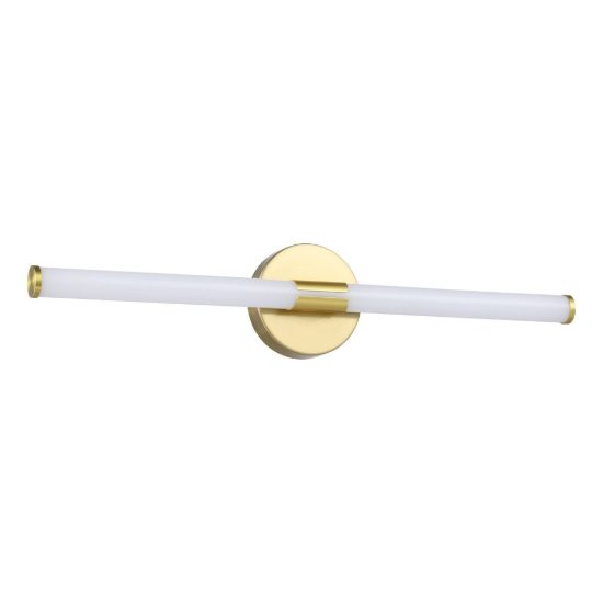Eglo ramola applique per specchio led 11w cct 3000k 6500k 60cm ip44 per bagno moderna ottone