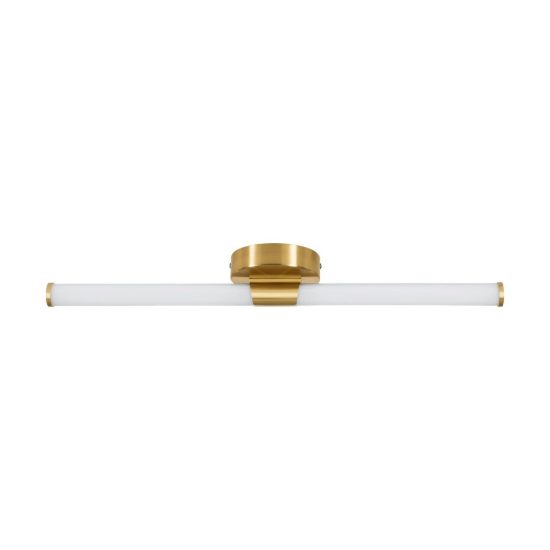 Eglo ramola applique per specchio led 11w cct 3000k 6500k 60cm ip44 per bagno moderna ottone