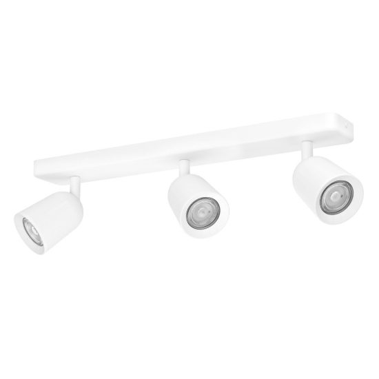 Eglo camaldoli plafoniera con 3 faretti gu10 orientabili 52cm per corridoio moderna bianca