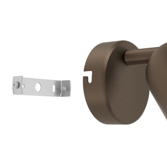 Eglo camaldoli applique con faretto gu10 orientabile 8,5cm per camera da letto moderna bronzo scuro