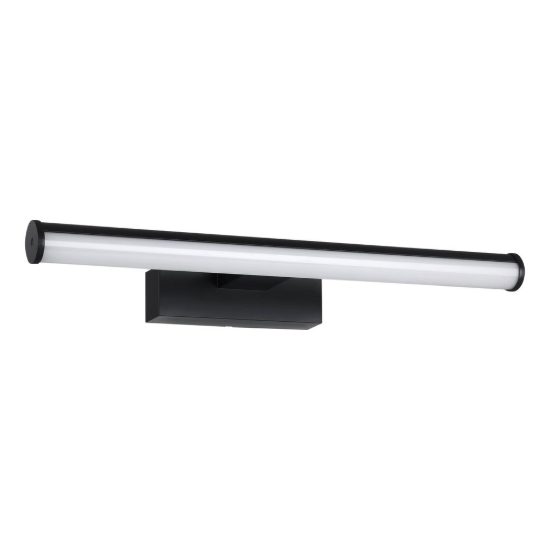 Eglo vadumi applique per specchio led 7,4w 4000k 40cm ip44 per bagno moderna nera