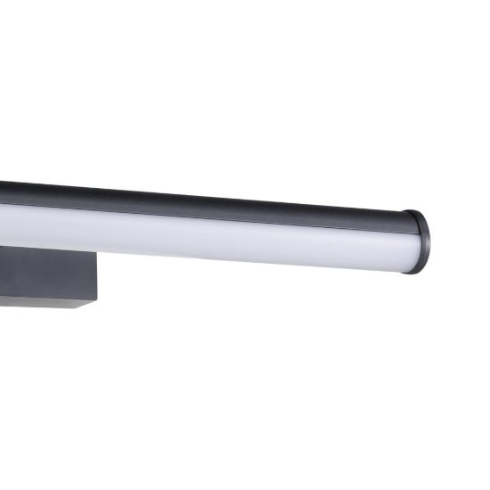 Eglo vadumi applique per specchio led 7,4w 4000k 40cm ip44 per bagno moderna nera