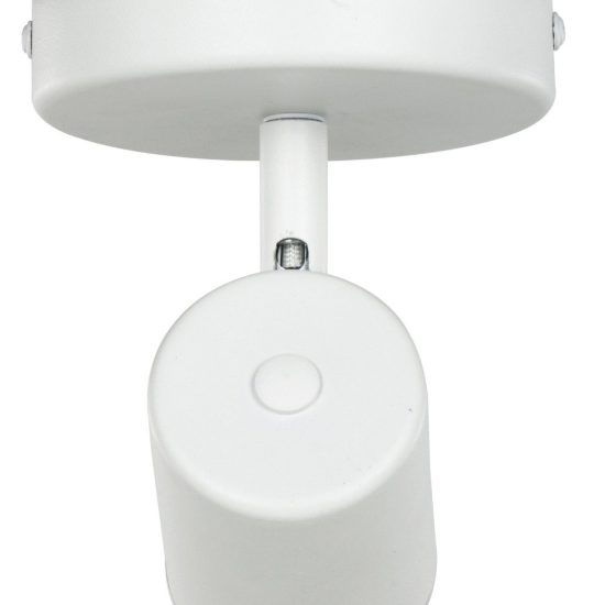 Eglo consuma 1 applique con faretto gu10 orientabile 11cm ip44 per bagno moderna bianca