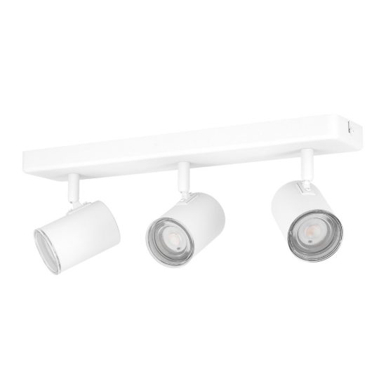 Eglo consuma 1 plafoniera con 3 faretti gu10 orientabili 40cm ip44 per bagno moderna bianca