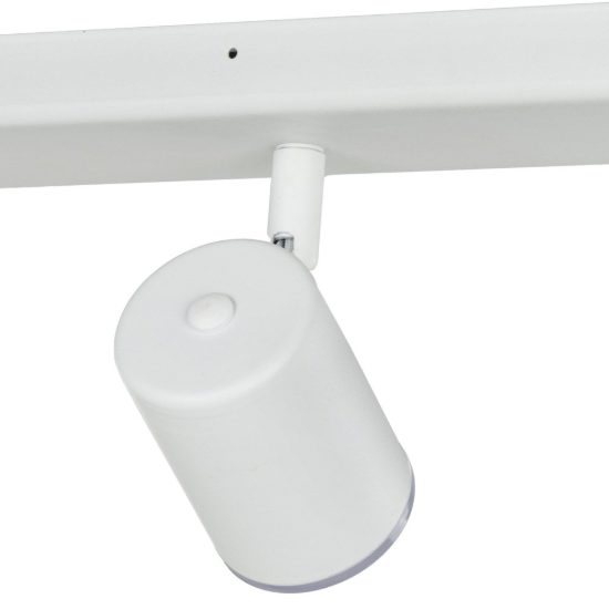Eglo consuma 1 plafoniera con 3 faretti gu10 orientabili 40cm ip44 per bagno moderna bianca