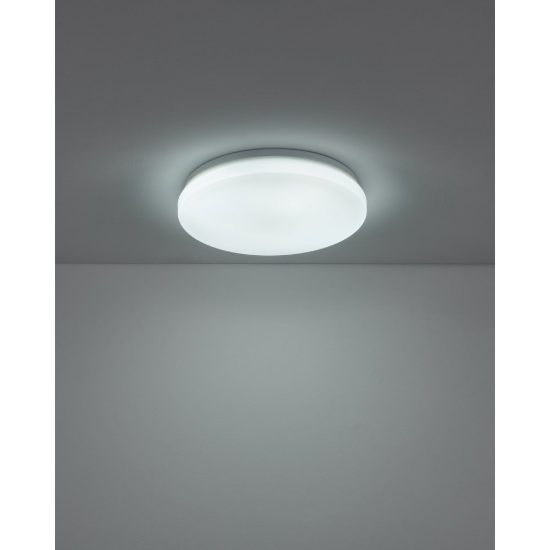 Eglo frania plafoniera led 18w cct 3000k 6000k 31cm ip44 per bagno moderna bianca