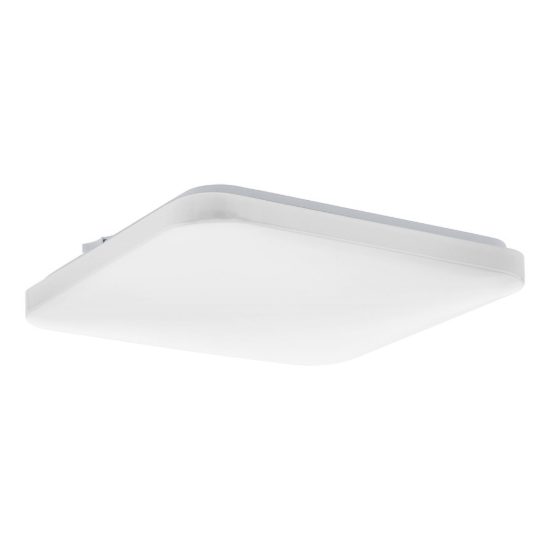 Eglo frania plafoniera led 18w cct 3000k 6000k 33cm ip44 per bagno moderna bianca