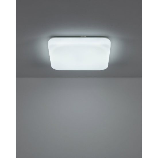 Eglo frania plafoniera led 18w cct 3000k 6000k 33cm ip44 per bagno moderna bianca
