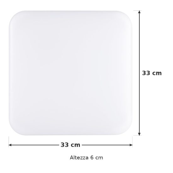 Eglo frania plafoniera led 18w cct 3000k 6000k 33cm ip44 per bagno moderna bianca