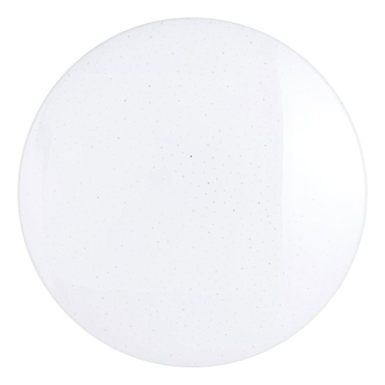 Eglo frania plafoniera led 18w cct 3000k 6000k 31cm ip44 per bagno moderna bianca effetto cristallo