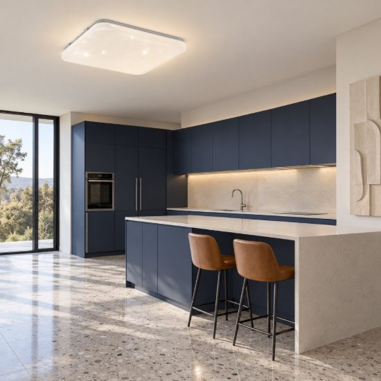 Eglo frania plafoniera led 18w cct 3000k 6000k 33cm ip44 per bagno moderna bianca effetto cristallo