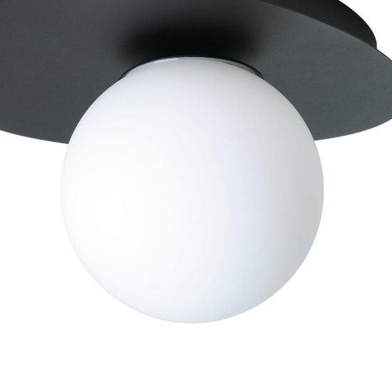 Eglo castrovido applique g9 led 4,2w 3000k 23,5cm ip44 per bagno moderna nera