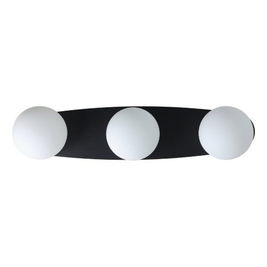 Eglo castrovido plafoniera 3 luci g9 led 12,6w 3000k 58cm ip44 per bagno moderna nera