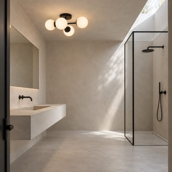 Eglo castrovido plafoniera 4 luci g9 led 16,8w 3000k 47,5cm ip44 per bagno moderna nera