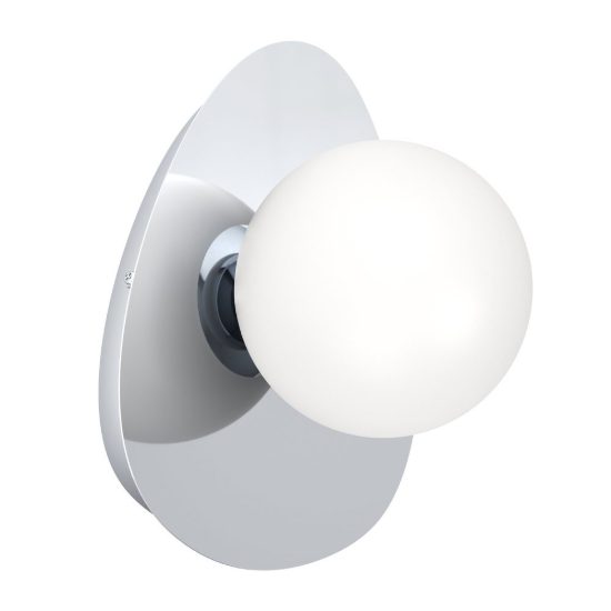Eglo castrovido applique g9 led 4,2w 3000k 23,5cm ip44 per bagno moderna cromo