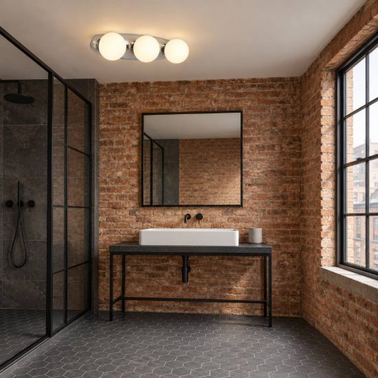 Eglo castrovido plafoniera 3 luci g9 led 12,6w 3000k 58cm ip44 per bagno moderna cromo