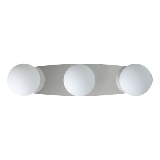 Eglo castrovido plafoniera 3 luci g9 led 12,6w 3000k 58cm ip44 per bagno moderna cromo