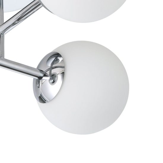 Eglo castrovido plafoniera 4 luci g9 led 16,8w 3000k 47,5cm ip44 per bagno moderna cromo