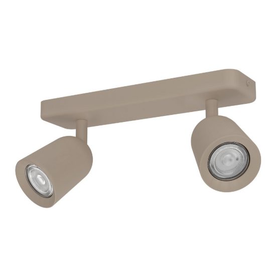 Eglo camaldoli plafoniera con 2 faretti gu10 orientabili 30cm per cucina moderna sabbia