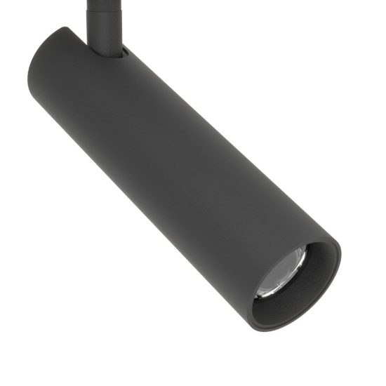 Eglo valproto plafoniera con 4 faretti led 20w cct 2700k 6500k orientabili 55cm per corridoio moderna nera