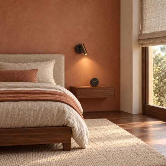 Eglo valproto applique con faretto led 5w cct 2700k 6500k orientabile 11cm per camera da letto moderna nera e bronzo scuro