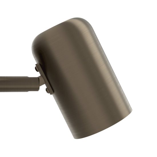 Eglo montemurro applique con faretto led 4,7w 3000k orientabile 12cm per soggiorno moderna bronzo scuro