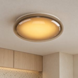 Eglo conistarino plafoniera led 12w cct 2700k 6500k 30cm per cucina moderna bianca e marrone