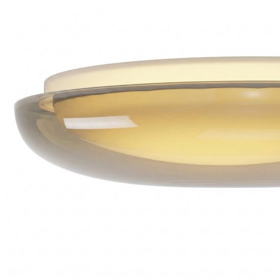 Eglo conistarino plafoniera led 12w cct 2700k 6500k 30cm per cucina moderna bianca e marrone