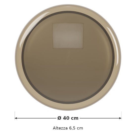Eglo conistarino plafoniera led 19,5w cct 2700k 6500k 40cm per camera da letto moderna bianca e marrone