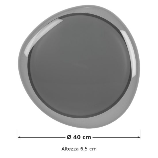 Eglo conistarino plafoniera led 19,5w cct 2700k 6500k 40cm per camera da letto moderna bianca e grigio fumé