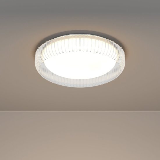 Eglo montedoro plafoniera led 12w cct 2700k 6500k 30cm per cucina moderna bianca