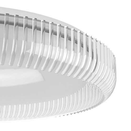 Eglo montedoro plafoniera led 19,5w cct 2700k 6500k 40cm per ingresso moderna bianca