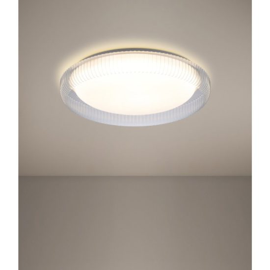 Eglo montedoro plafoniera led 19,5w cct 2700k 6500k 40cm per ingresso moderna bianca
