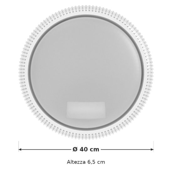 Eglo montedoro plafoniera led 19,5w cct 2700k 6500k 40cm per ingresso moderna bianca