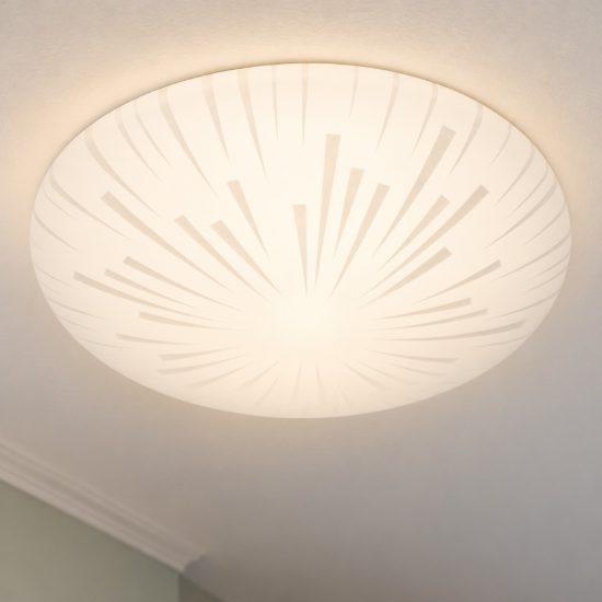 Eglo allerona plafoniera led 12w cct 2700k 6500k 30cm per cucina moderna bianca